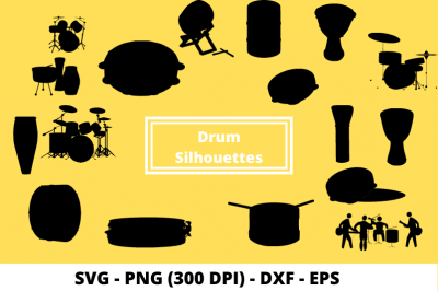Cut File SVGs of Drums