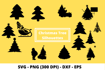 Cut File SVGs of Christmas Trees