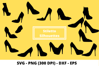 Cut File SVGs of Stilettos