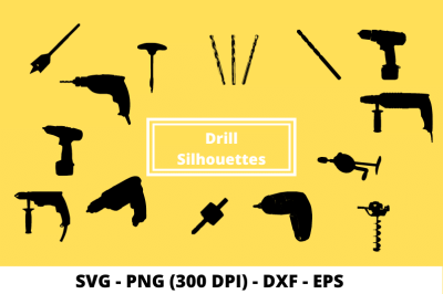 Cut File SVGs of Drills
