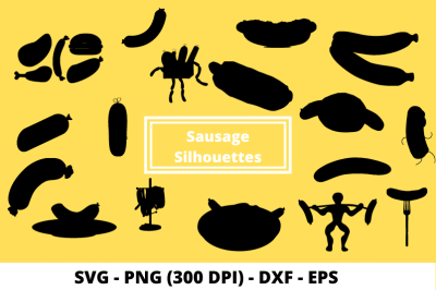 Sausage Cut File SVG