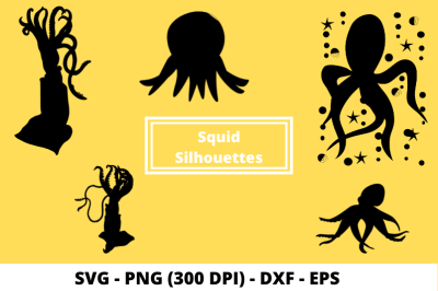 Squid Cut File SVG