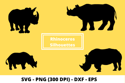 Rhinoceros Cut File SVG