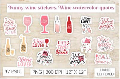 Funny wine stickers. Stickers wine quotes