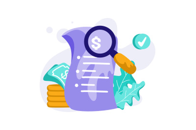 Payment Breakdown Icon Illustration vector for transaction