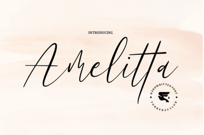 Amelitta | Handwritten Font