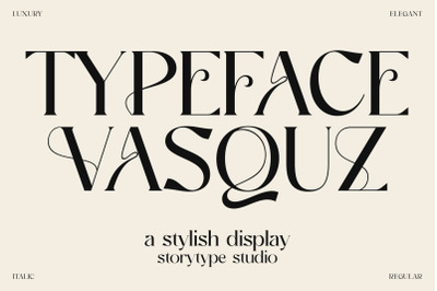 VASQUZ Typeface