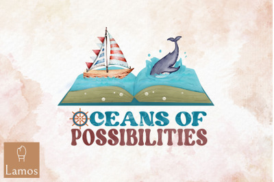 Oceans Of Possibilities Whale With Books