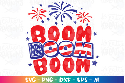 4th of July SVG Boom