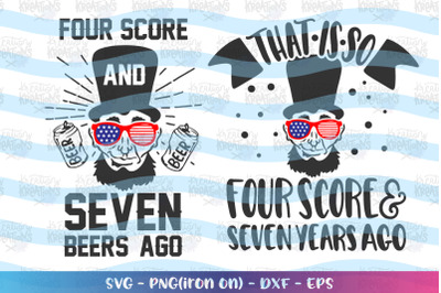 4th of July SVG Four Score