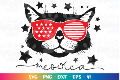 4th of July SVG Meowica