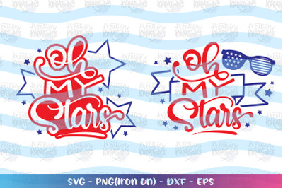 4th of July SVG Oh My Stars