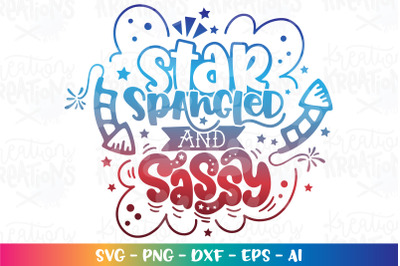 4th of July SVG Star Spangled and Sassy