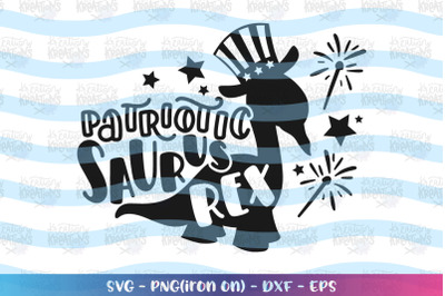 4th of July SVG Patriotic Saurus Rex