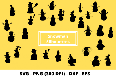 Snowman Cut Files SVG