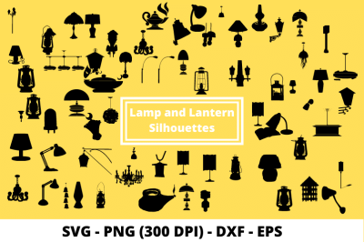 Lamps and Lanterns Cut Files SVG