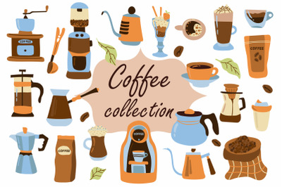 Coffee collection SVG
