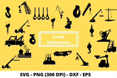 SVG Cut Files of Cranes