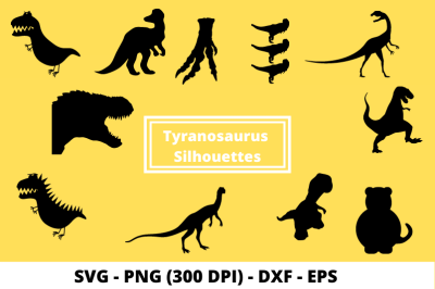 SVG Cut Files of Tyrannosaurus