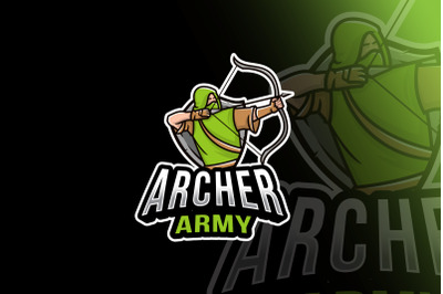 Archer Army Esport Logo Template