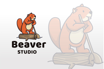 Beaver Studio Logo Template