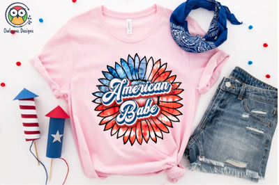 American Babe Sublimation Design