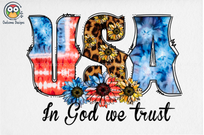 In God we trust Sublimation