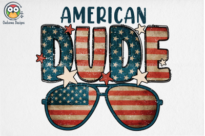 American Dude Sublimation Design