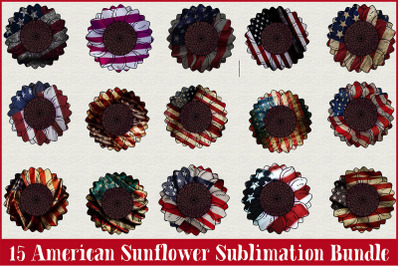 American sunflower sublimation bundle