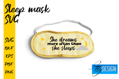 Sleep Mask SVG | Mask SVG | Funny Sleep Mask Quotes