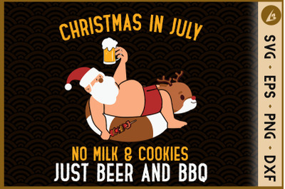 Christmas In July Just Beer And BBQ