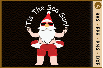 Santa Claus Tis the Sea-Sun Xmas in July