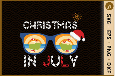 Christmas in July Hat Sunglasses Summer