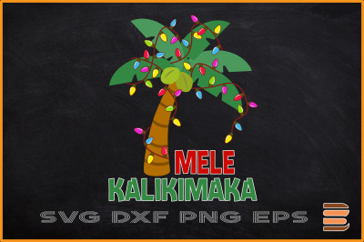 Mele Kalikimaka Palm Tree