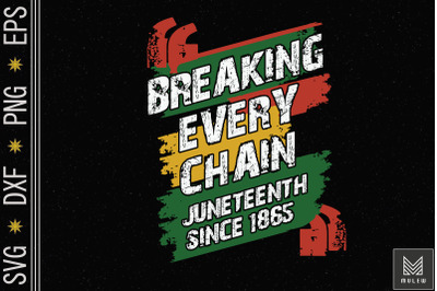 Juneteenth Breaking Every Chain 1865