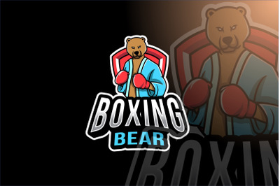 Boxing Bear Esport Logo Template