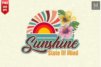 Sunshine State Of Mind Florida Retro 60s