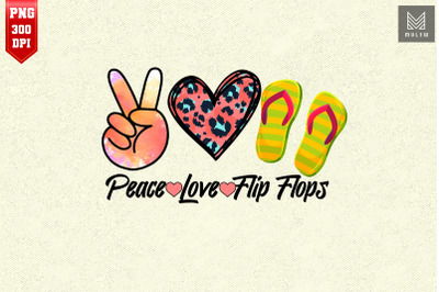 Peace Love Flip Flops Funny Hello Summer