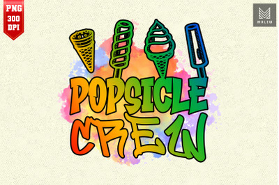 Popsicle Crew Fun Summertime Ice Lolly