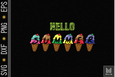 Hello Summer - Ice Cream Lover