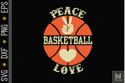 Peace Love Basketball Softball Lover