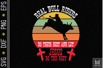 Bull Riding For Cowboy Christian Jesus