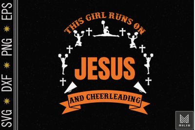 Cool Cheerleader For Cheerleading Jesus