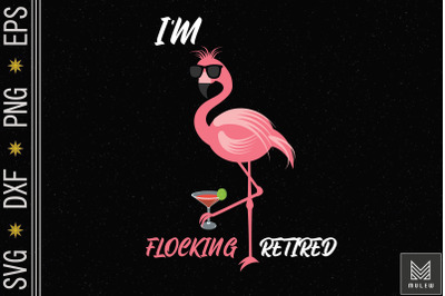 Retired Flamingo Lover Funny Retirement