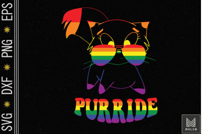 Purride LGBT Cute Cat Gay Lesbian Pride