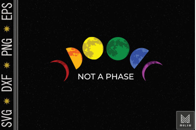 Not A Phase Moon LGBT Gay Pride