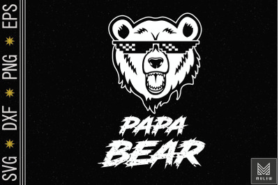 Papa Bear Best Dad Fathers Day