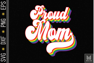 Queer Pride Proud Mom Rainbow LGBT