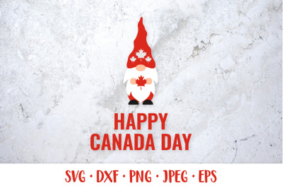 Canada Day SVG. Canadian gnome