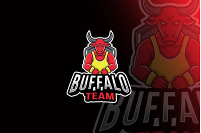 Buffalo Team Esport Logo Template